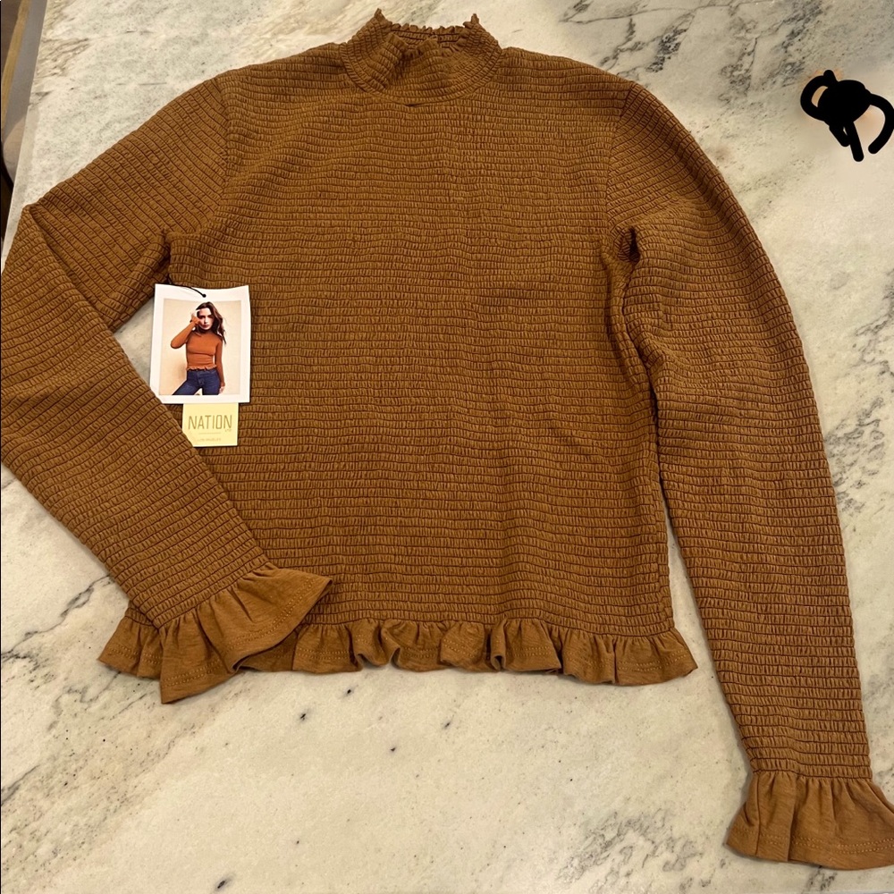 New Nation Emmy smoked turtleneck. Womens size small